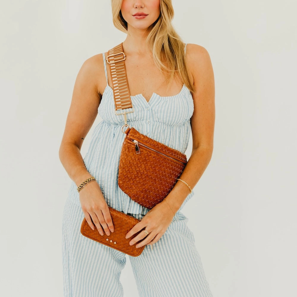 Westlyn Woven Bum Bag - Brown