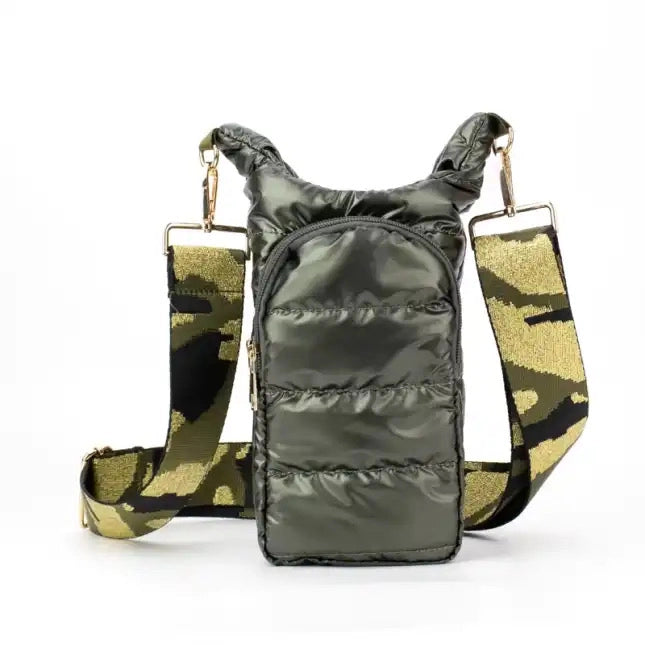 The Capri Tumbler Carrier Crossbody - Olive