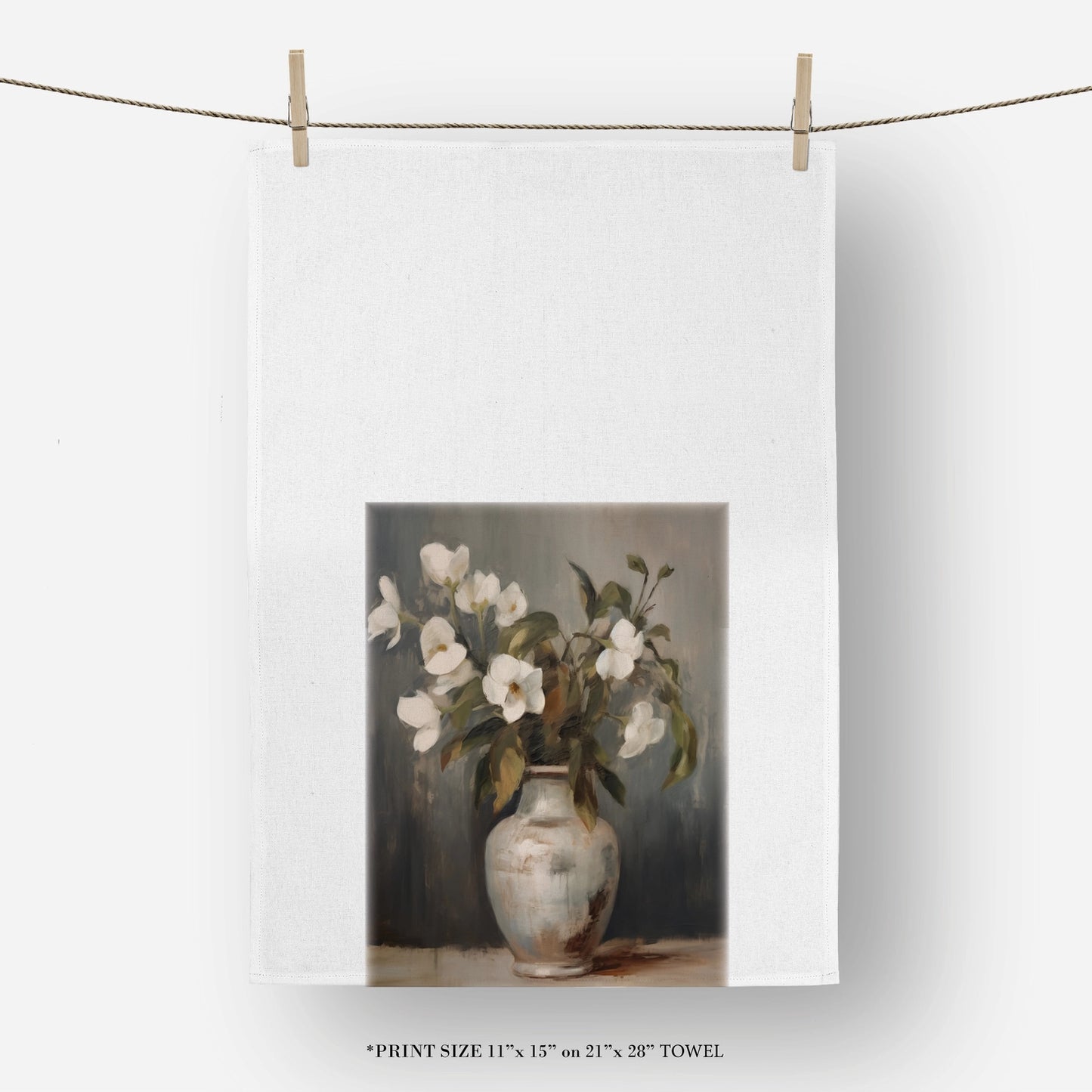 Vintage Floral Kitchen Tea Towel