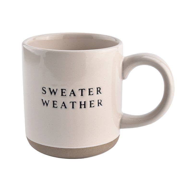 Sweater Weather Stoneware Coffee Mug 14 oz