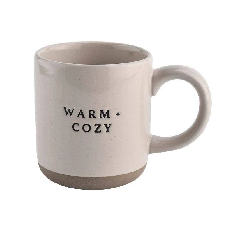 Warm + Cozy Stoneware Coffee Mug 14 oz