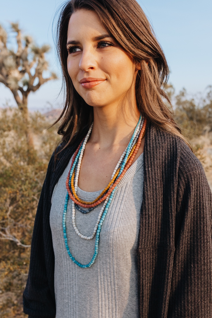 Be the Light Necklace - Grey