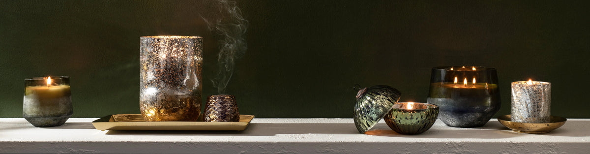 Green Ornament Balsam & Cedar Lidded Candle