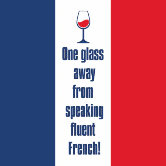 One Glass Away Cocktail Napkins