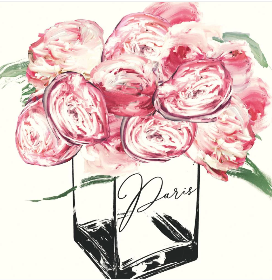 Paris Peonies Cocktail Napkins
