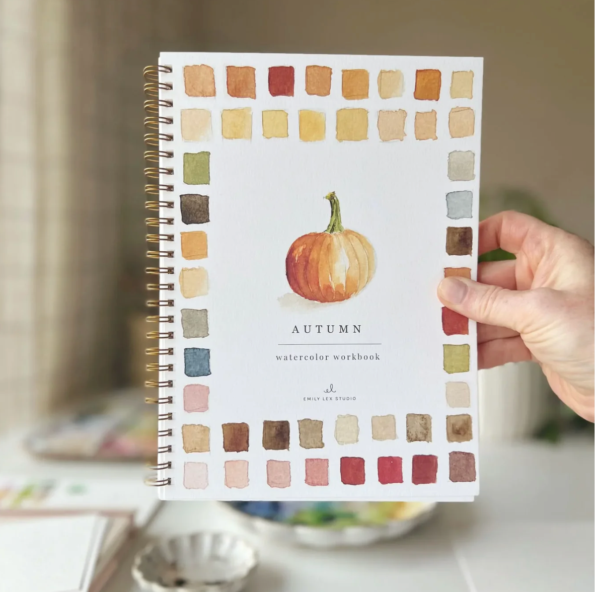 Autumn Watercolor Workbook by Emily Lex Studio