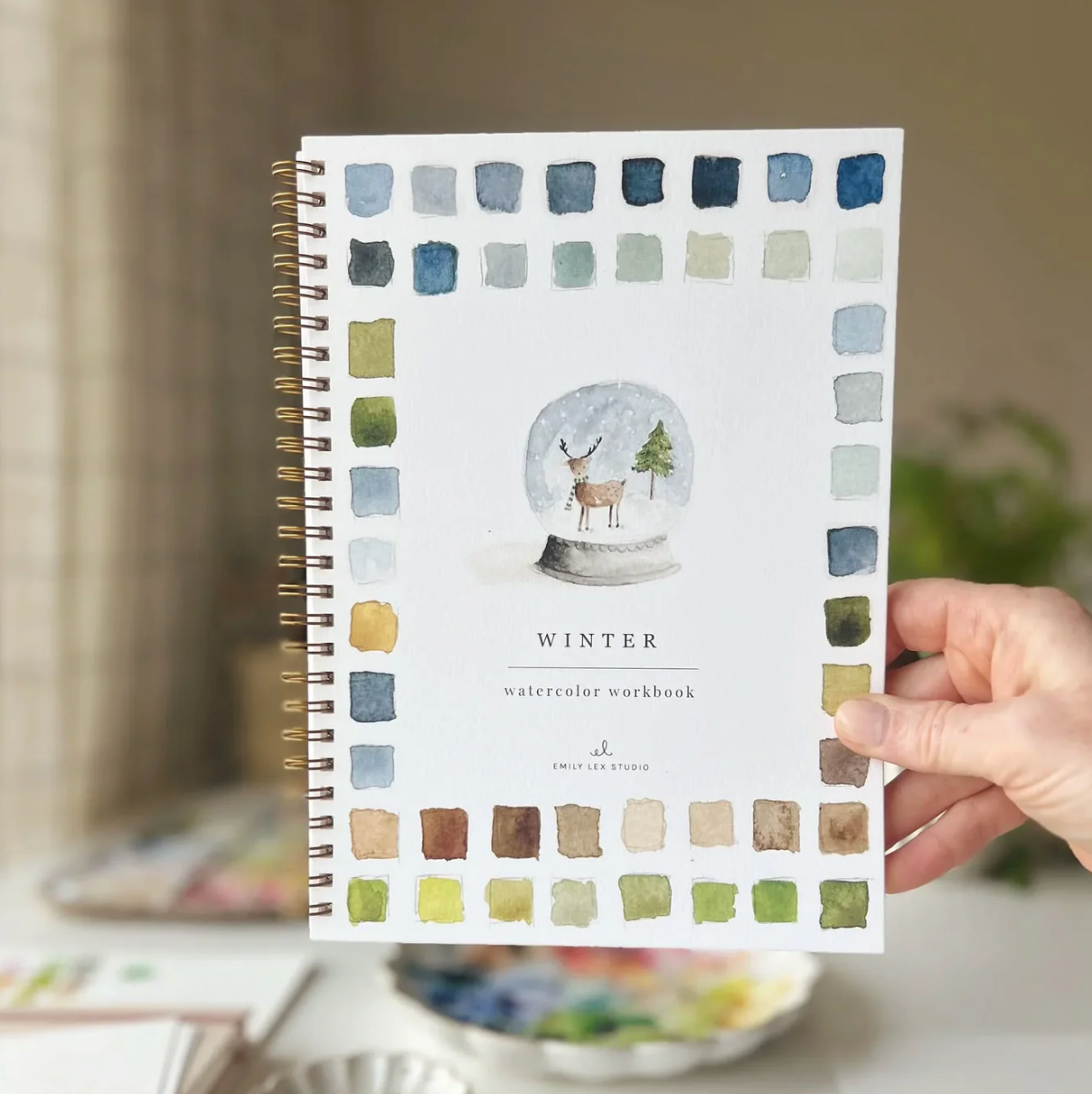 Winter Watercolor Workbook by Emily Lex Studio