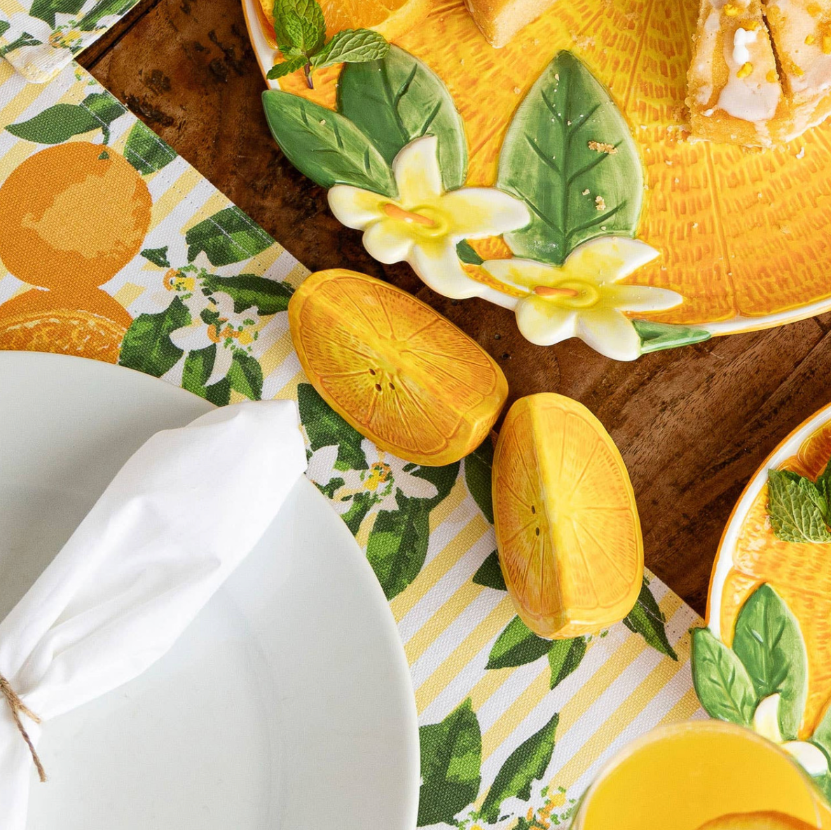 Orange Salt & Pepper Shaker Set
