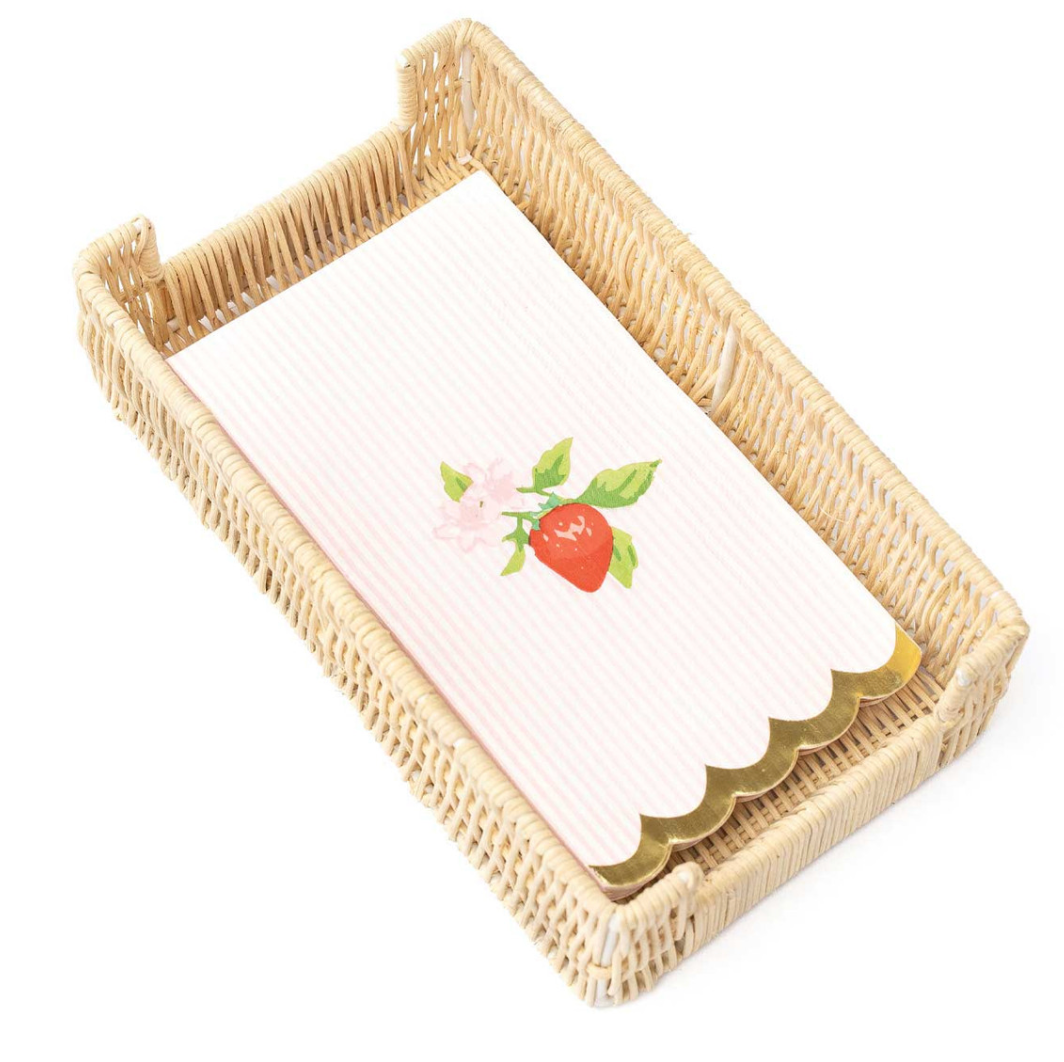 Botanical Berry Paper Guest Towels