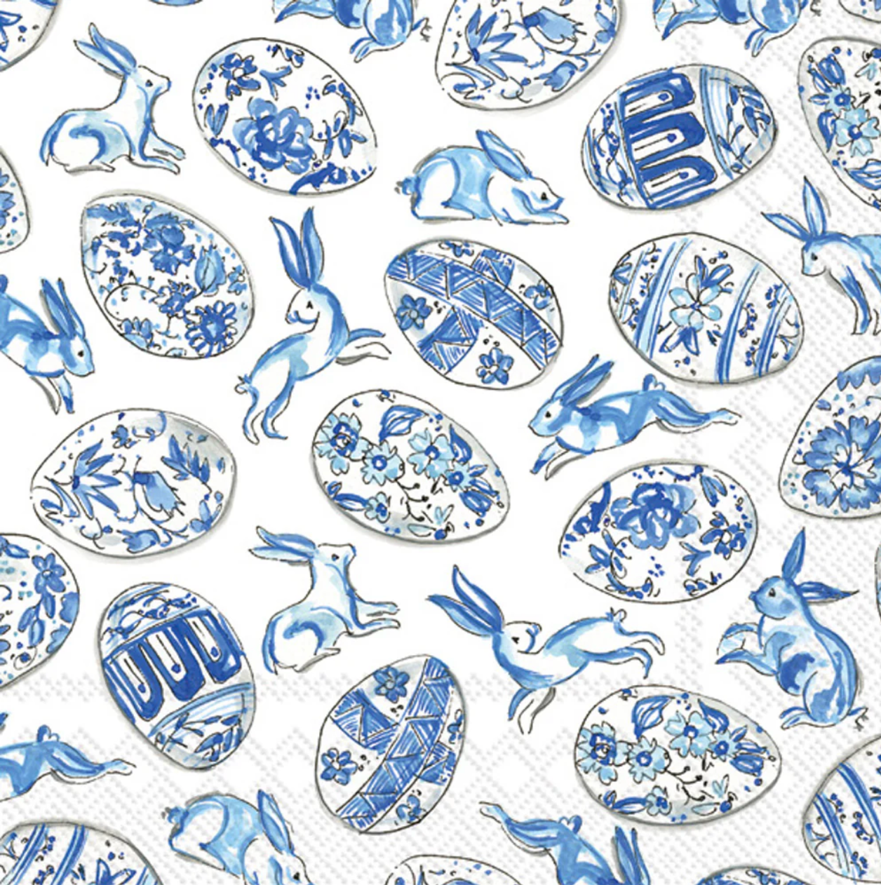 Blue & White Eggs Paper Guest Towels (16 pk)