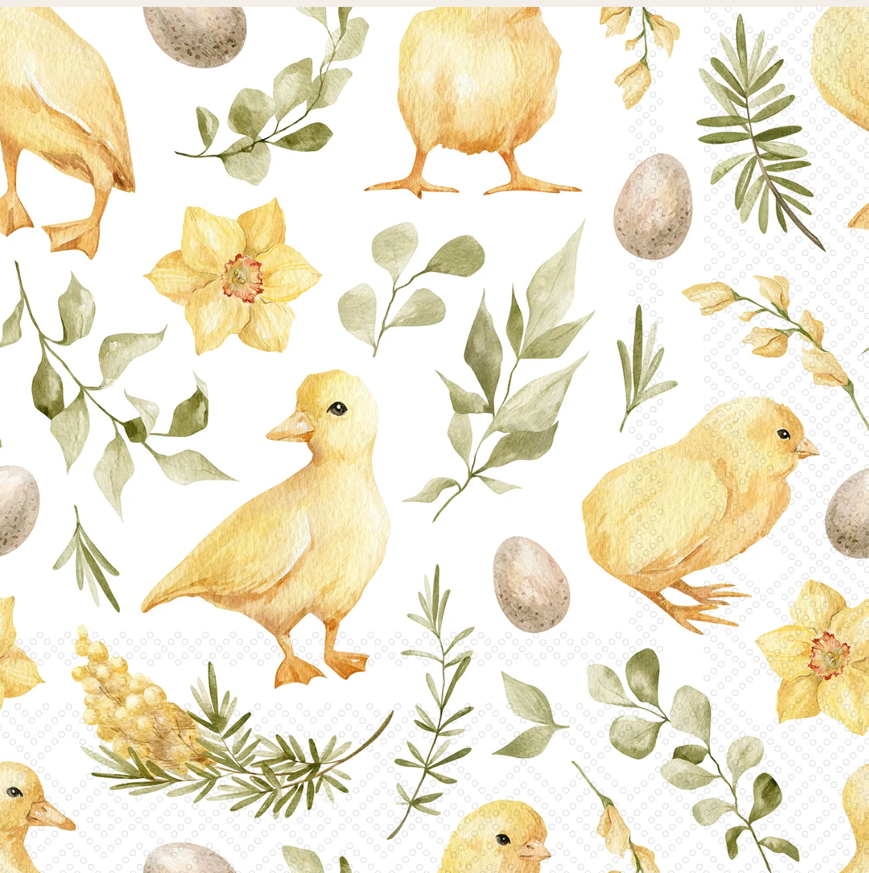 Golden Chicks Cocktail Napkins (20 pk)