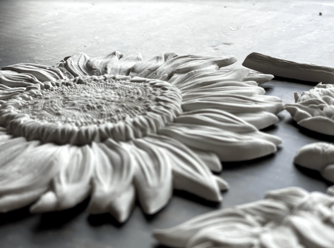 Sunflowers 6x10 IOD Mould by Iron Orchid Designs