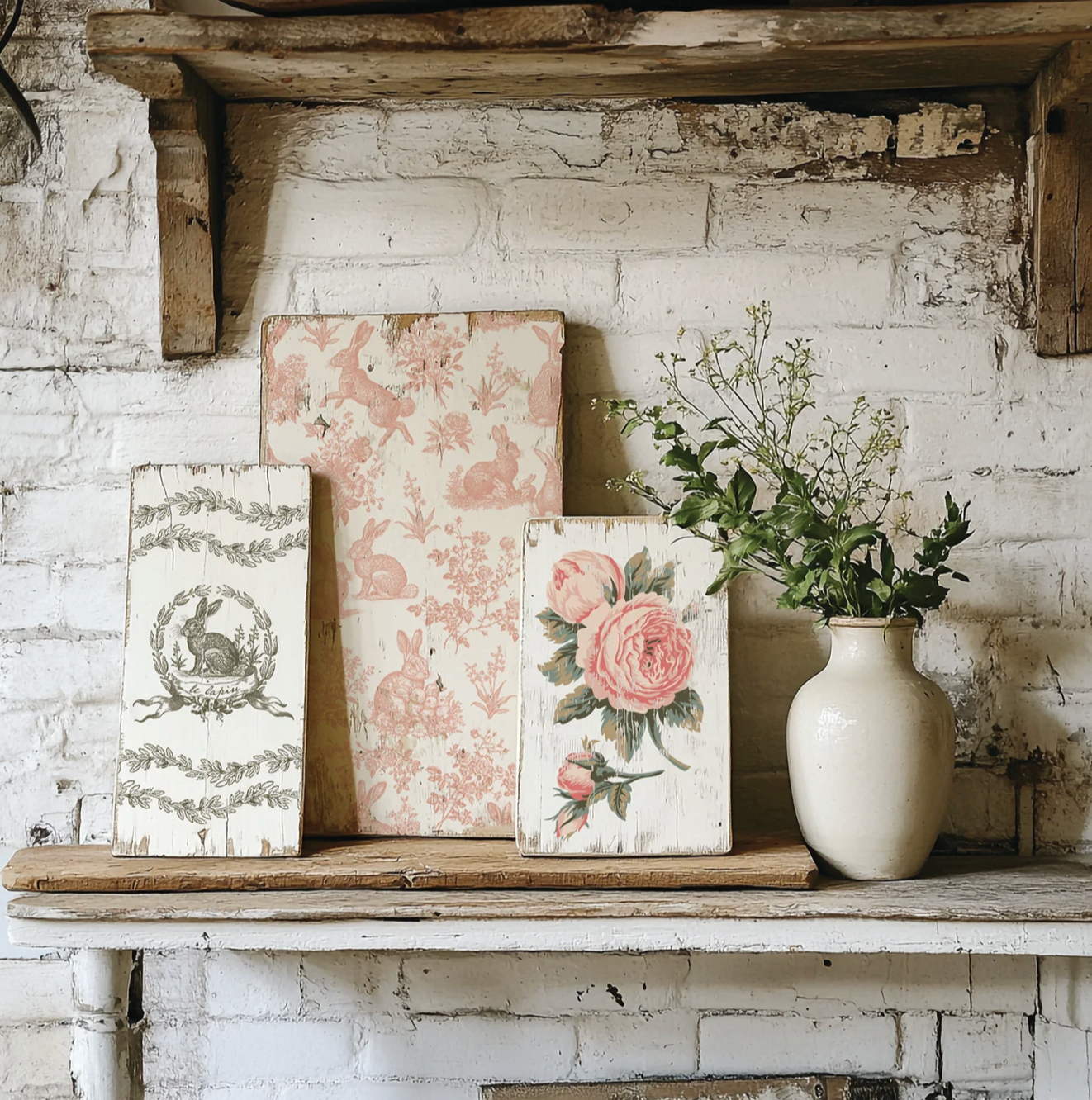 Spring Melody IOD Paint Inlay 12x16 Pad by Iron Orchid Designs