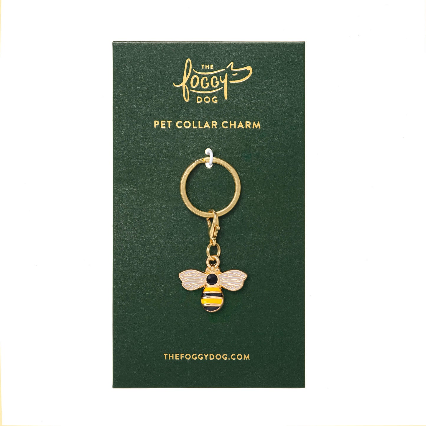 Honey Bee Dog Collar Charm by The Foggy Dog