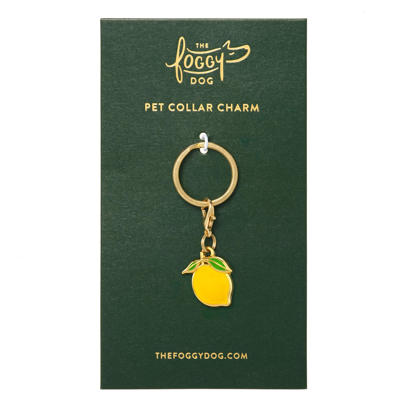 Lemon Dog Collar Charm by The Foggy Dog