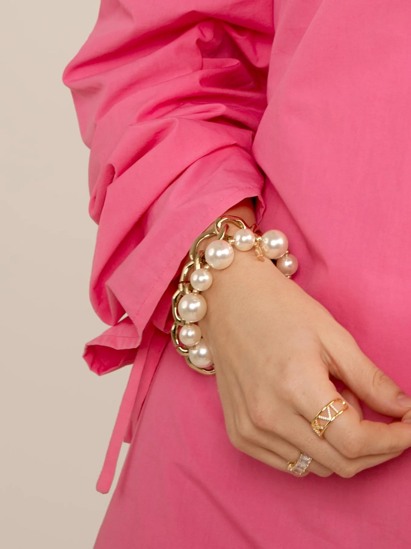 Mixed Pearl Stretch Bracelet