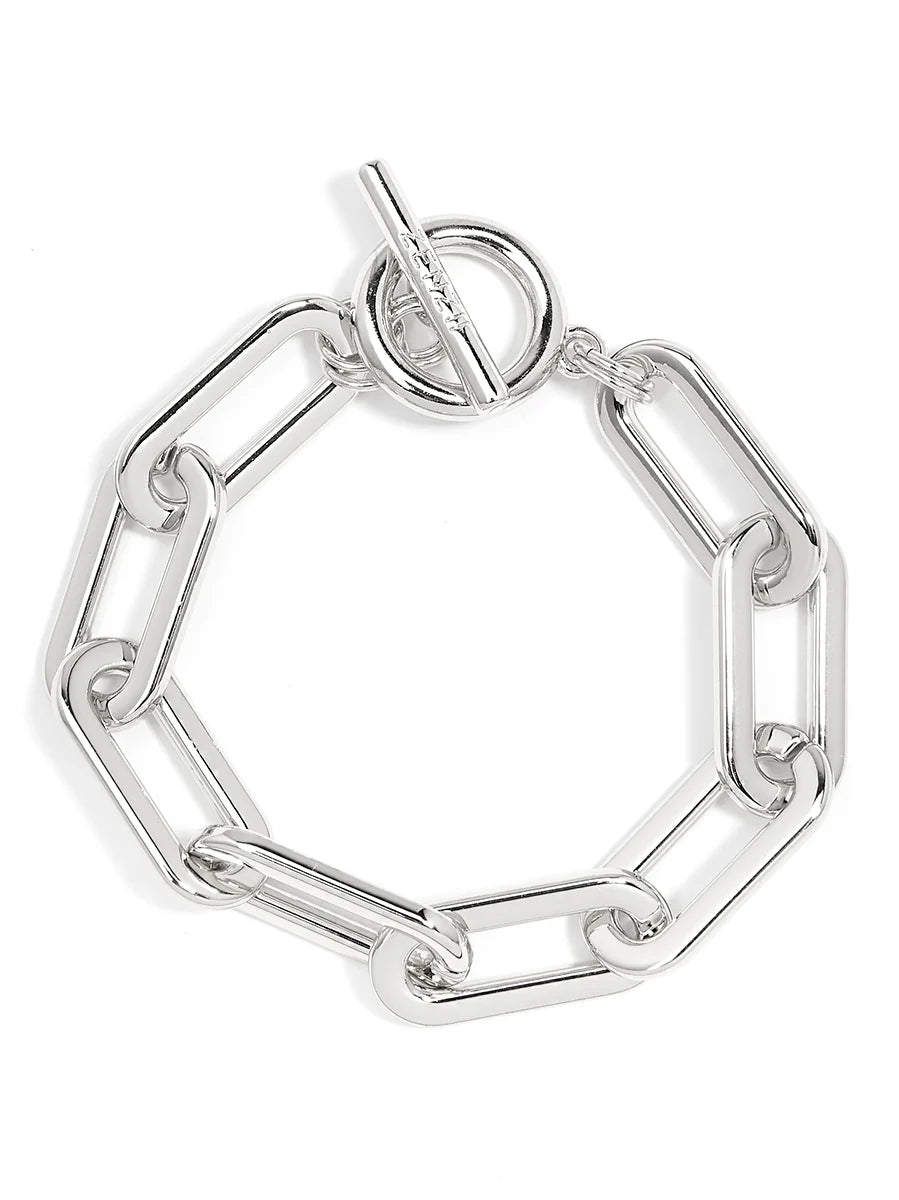 Cable Link Bracelet - Silver
