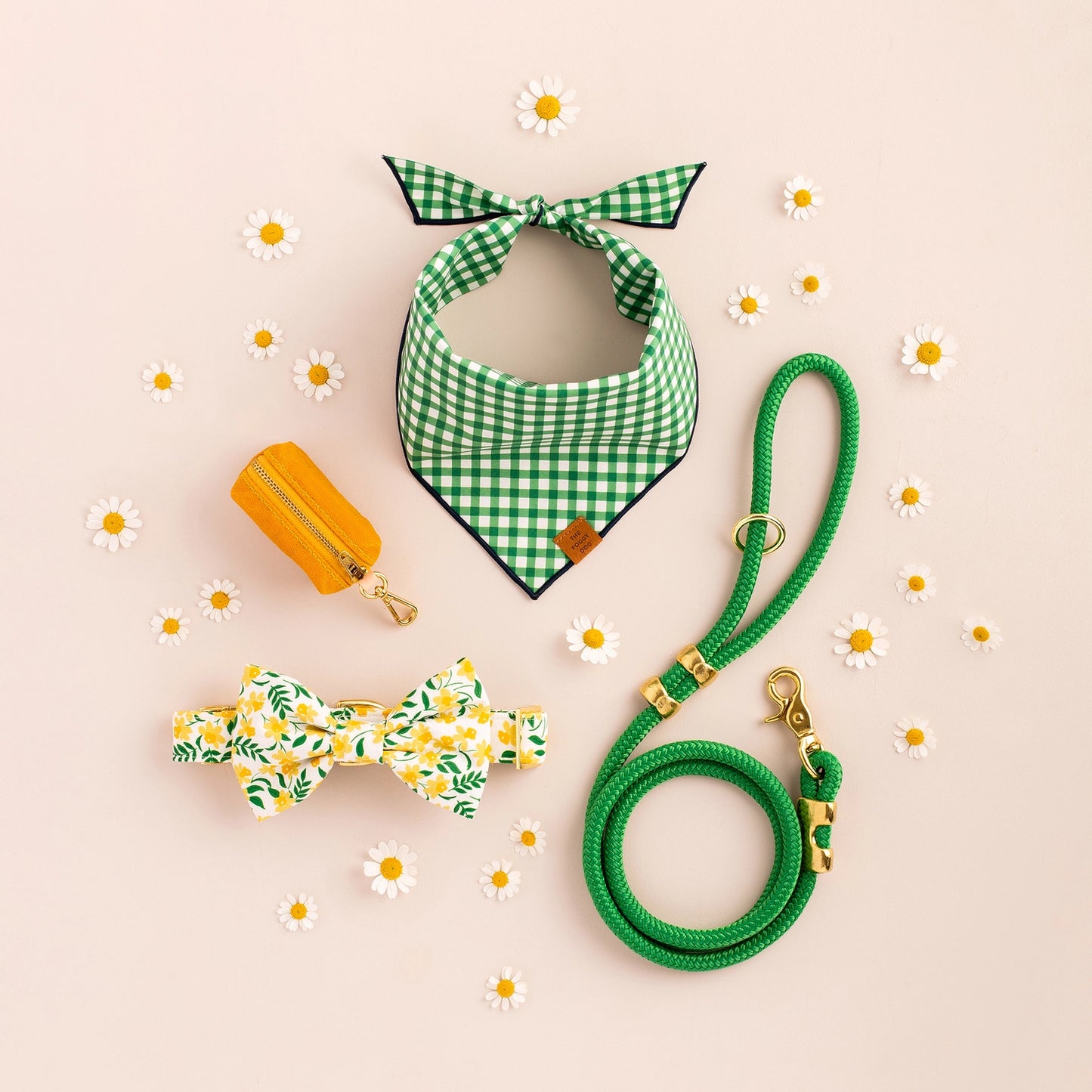 Grass Green Marine Rope Dog Leash by The Foggy Dog