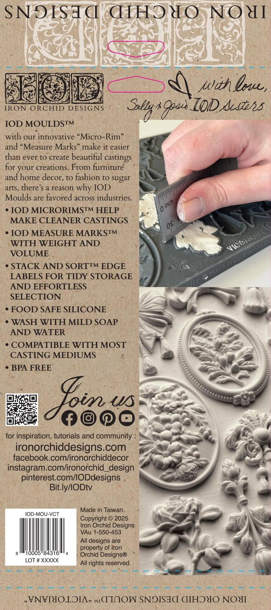 Victoriana 6x10 IOD Mould by Iron Orchid Designs