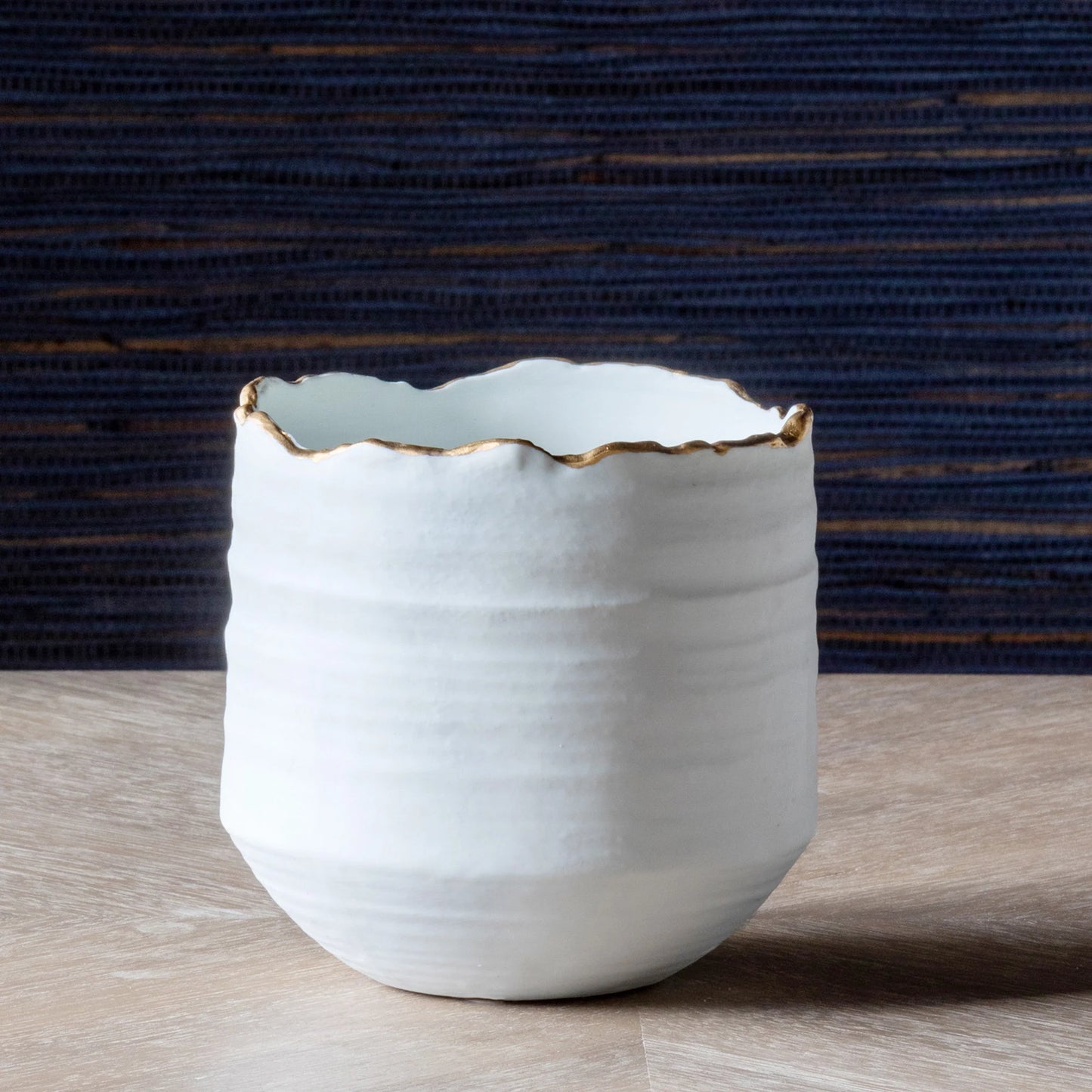 5" Gilded Organic Edge Pot