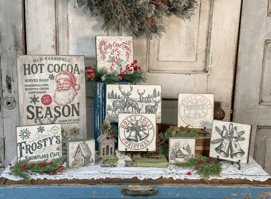 The North Pole Co. IOD Paint Inlay 8x12 Pad by Iron Orchid Designs (NEW!)