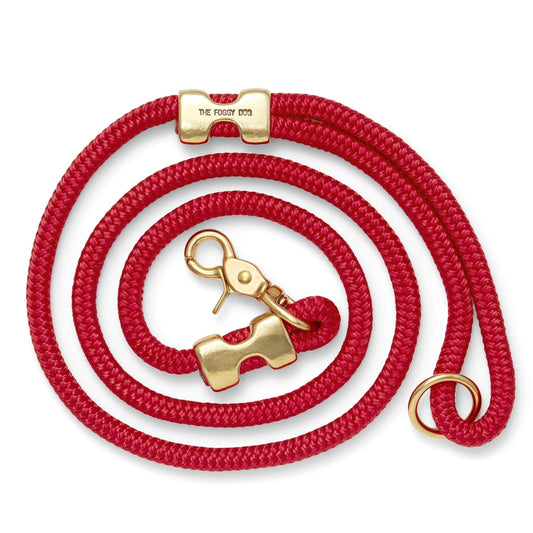 Ruby Marine Rope Dog Leash by The Foggy Dog