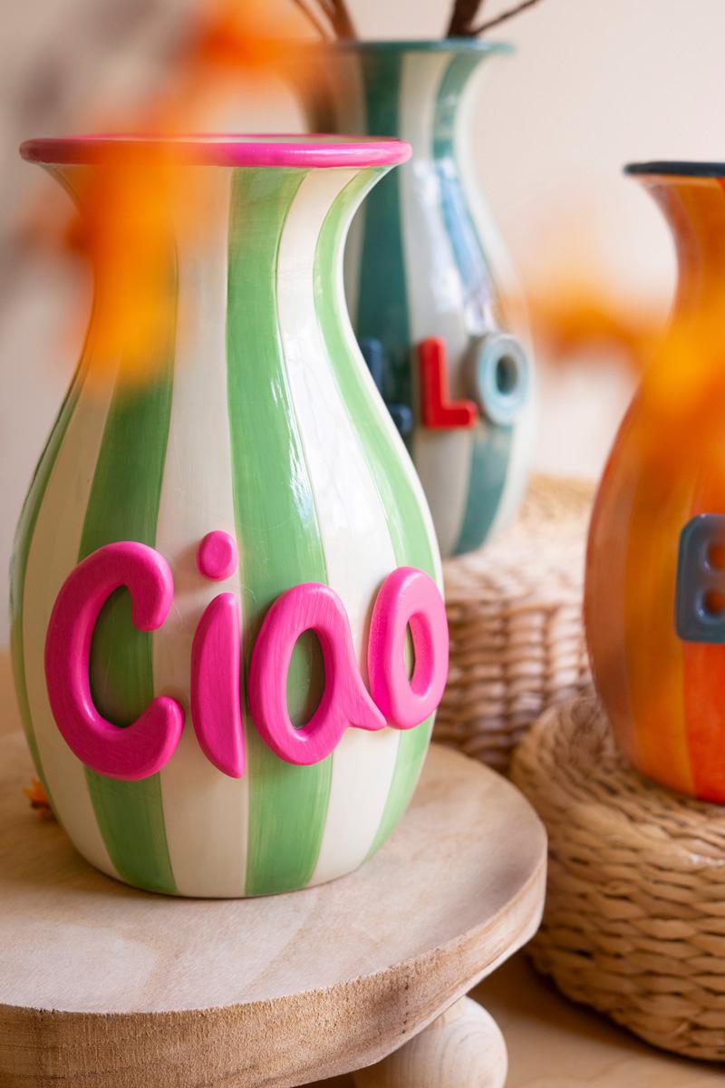 Maximalist Ceramic Greetings Vase (3 Styles)