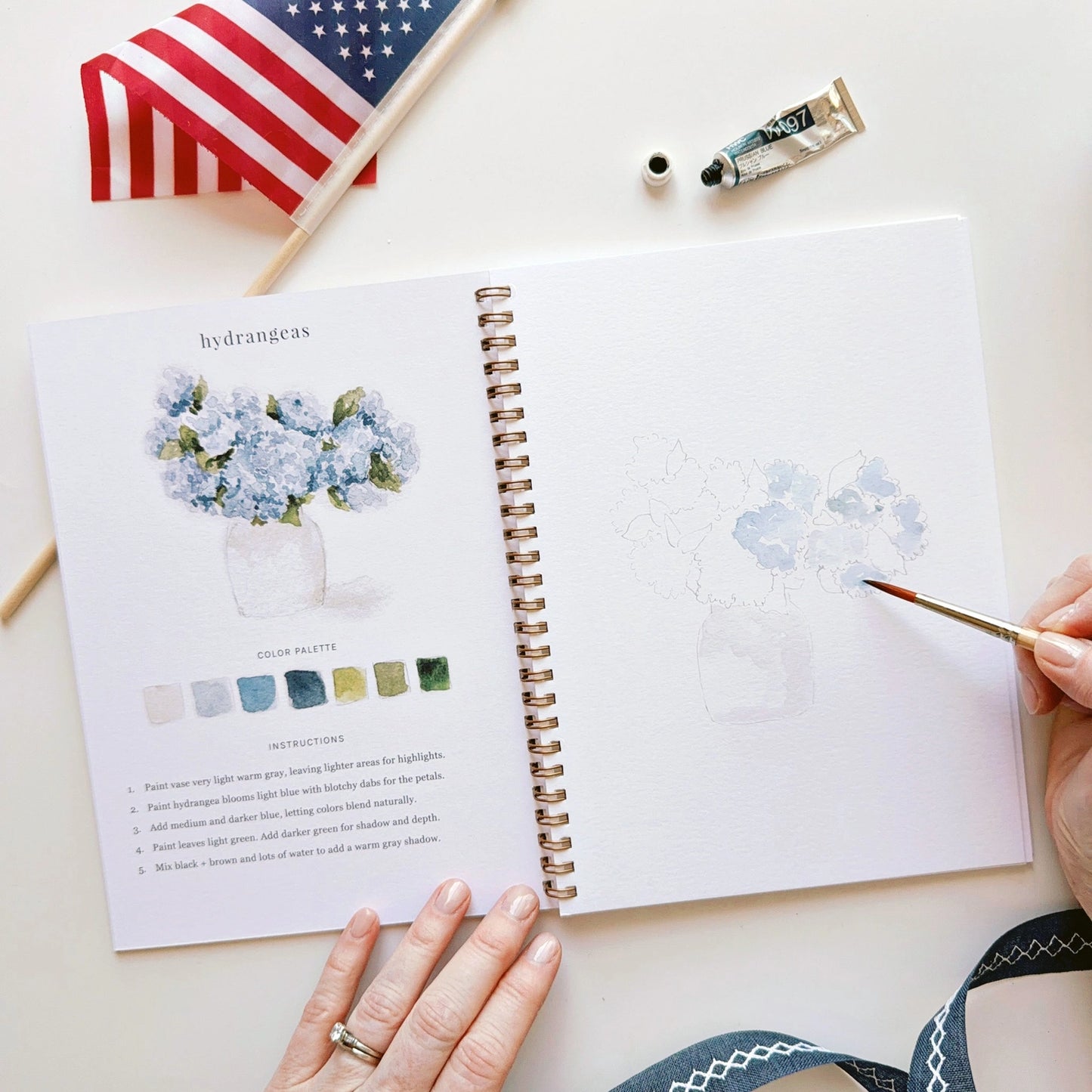 Americana Watercolor Workbook by Emily Lex Studio