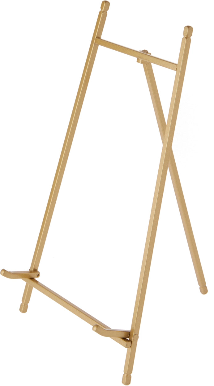 12" Gold Satin Metal Easel