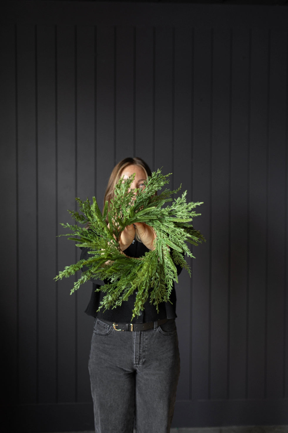Norfolk & Cypress Mixed Real Touch Mini Wreath