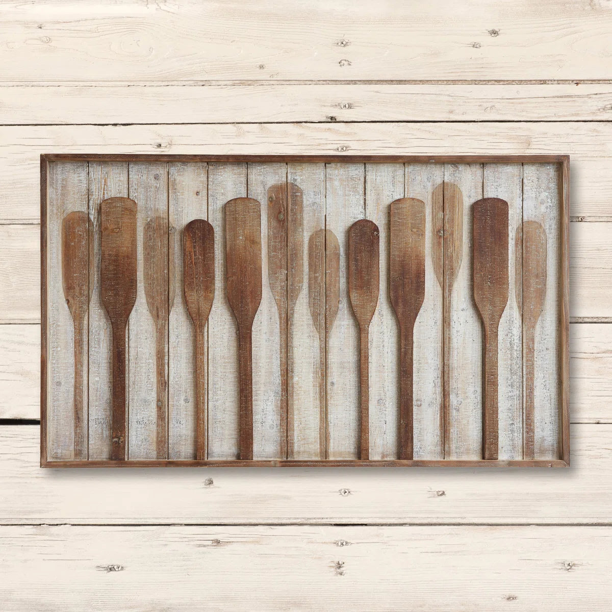Raised Paddles Framed Wall Art 28" x 47.25"