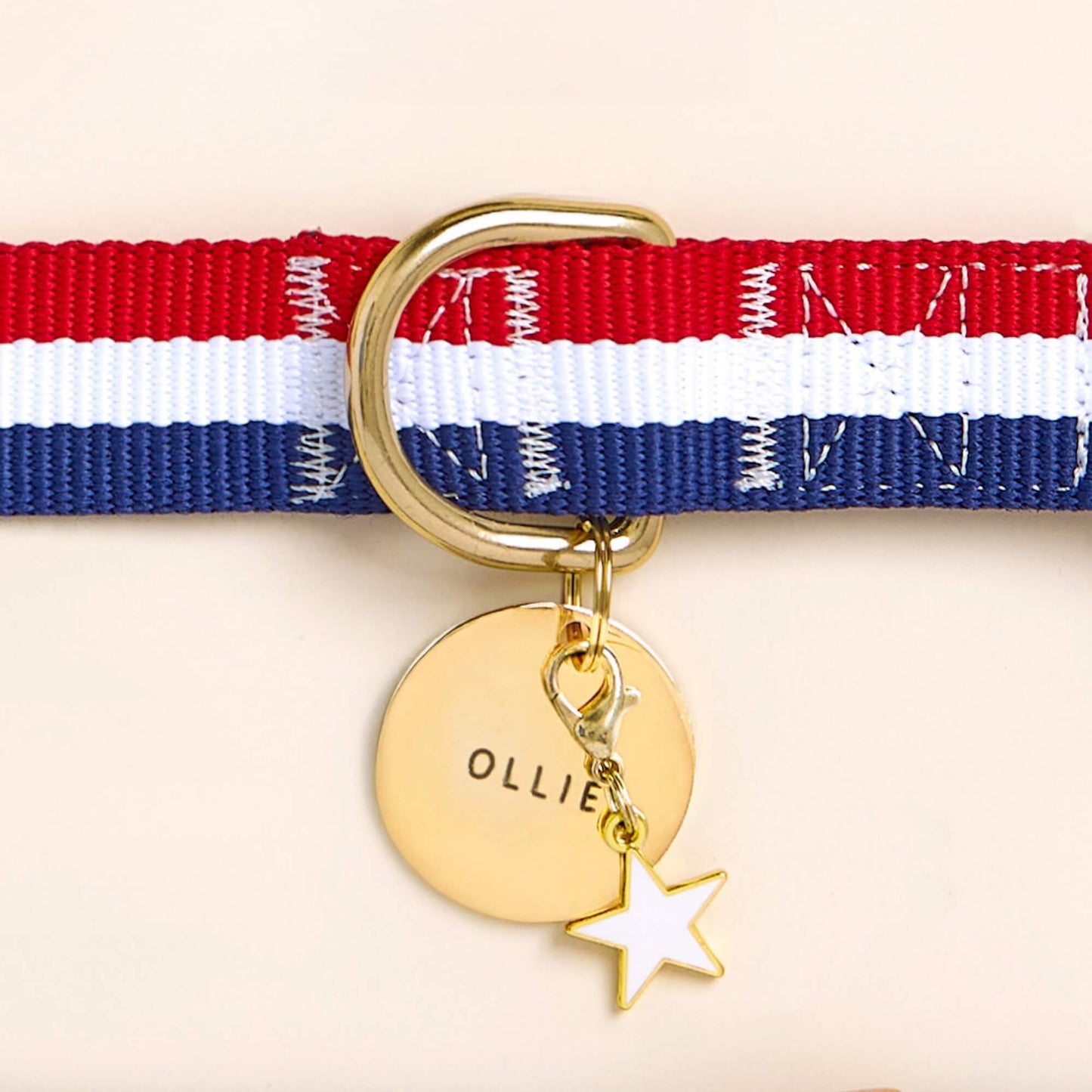 White Star Collar Charm by The Foggy Dog