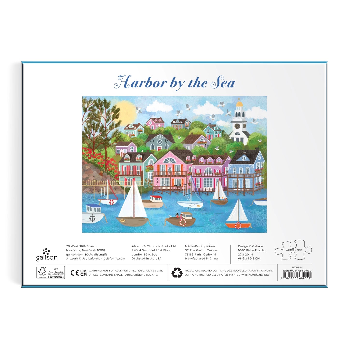 Joy Laforme Harbor By the Sea 1000 Piece Puzzle