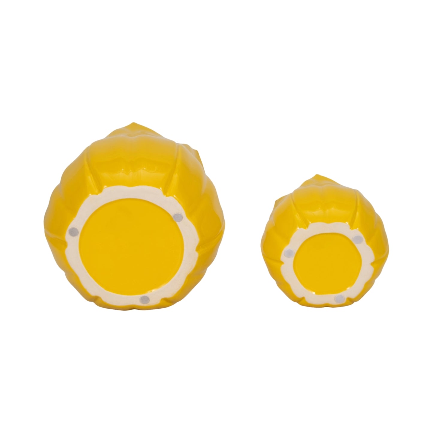 Yellow Petal Stoneware Planters (2 Sizes)
