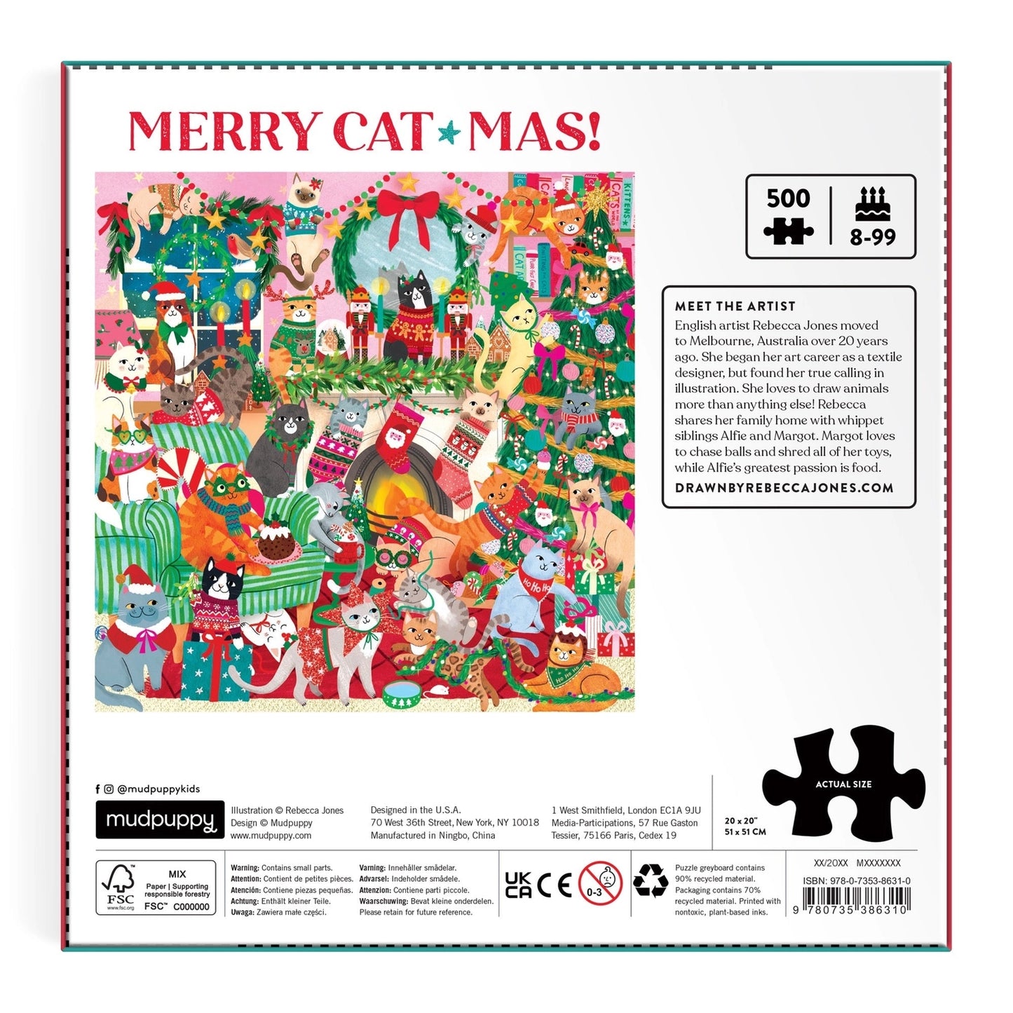 Merry Catmas! 500 Piece Puzzle
