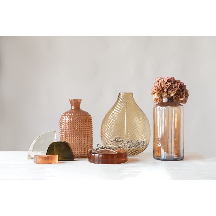 Recycled Glass Bookends (Set of 2)