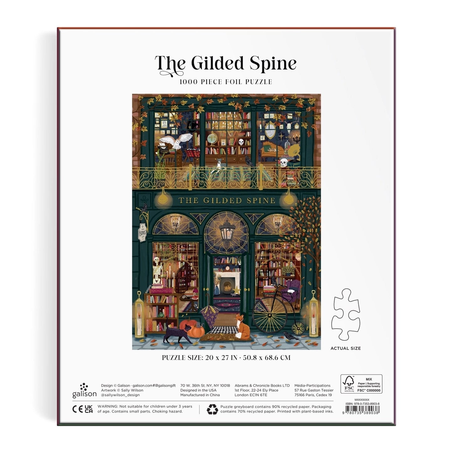 The Gilded Spine 1000 Piece Foil Puzzle