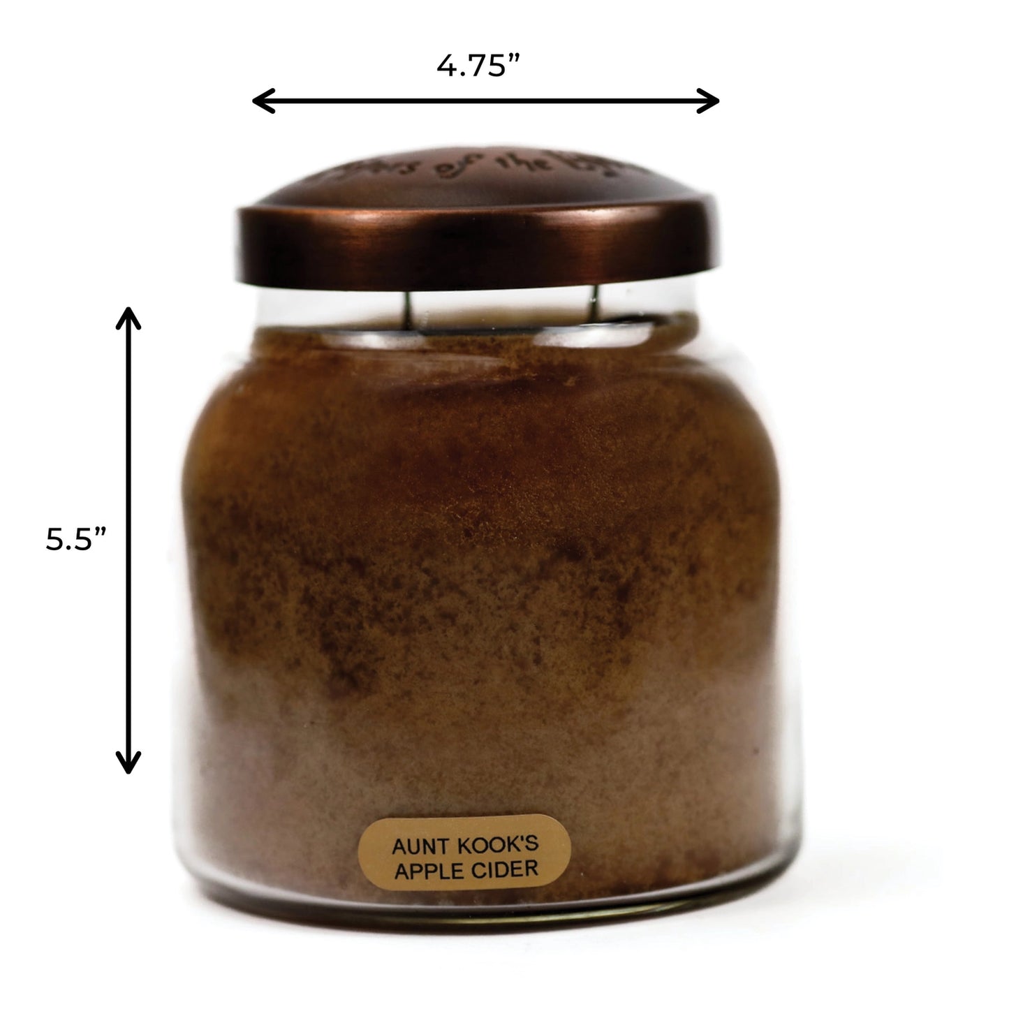 Aunt Kook's Apple Cider - 34 oz Jar Candle