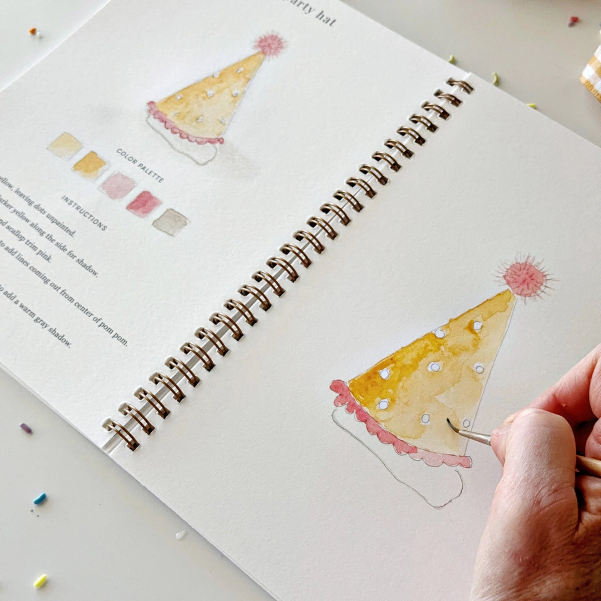 Celebrate Watercolor Workbook by Emily Lex Studio