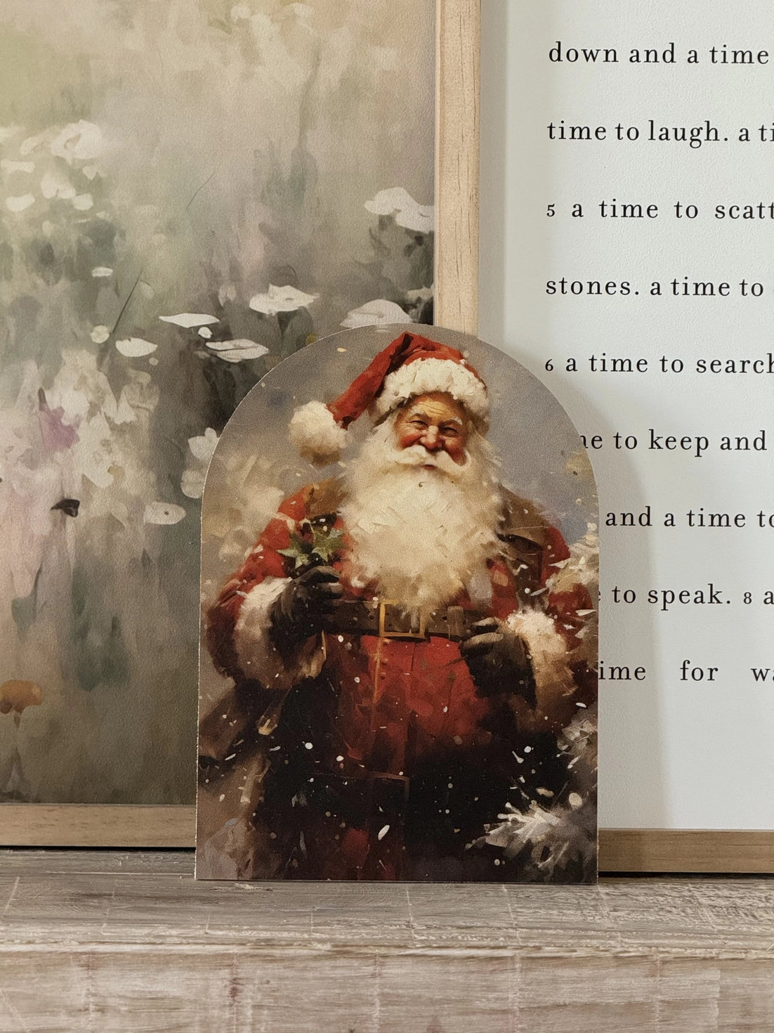 Vintage Santa 2 Arch Art