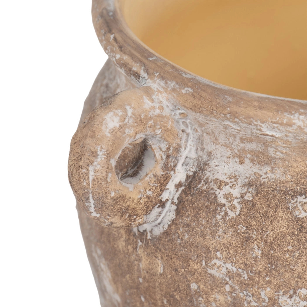 10" Textured Stoneware Garden Planter