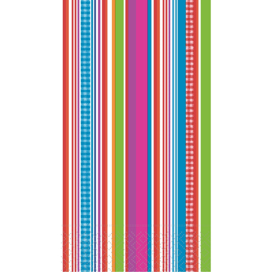 Colorful Stripes Paper Guest Towels (20 pk)