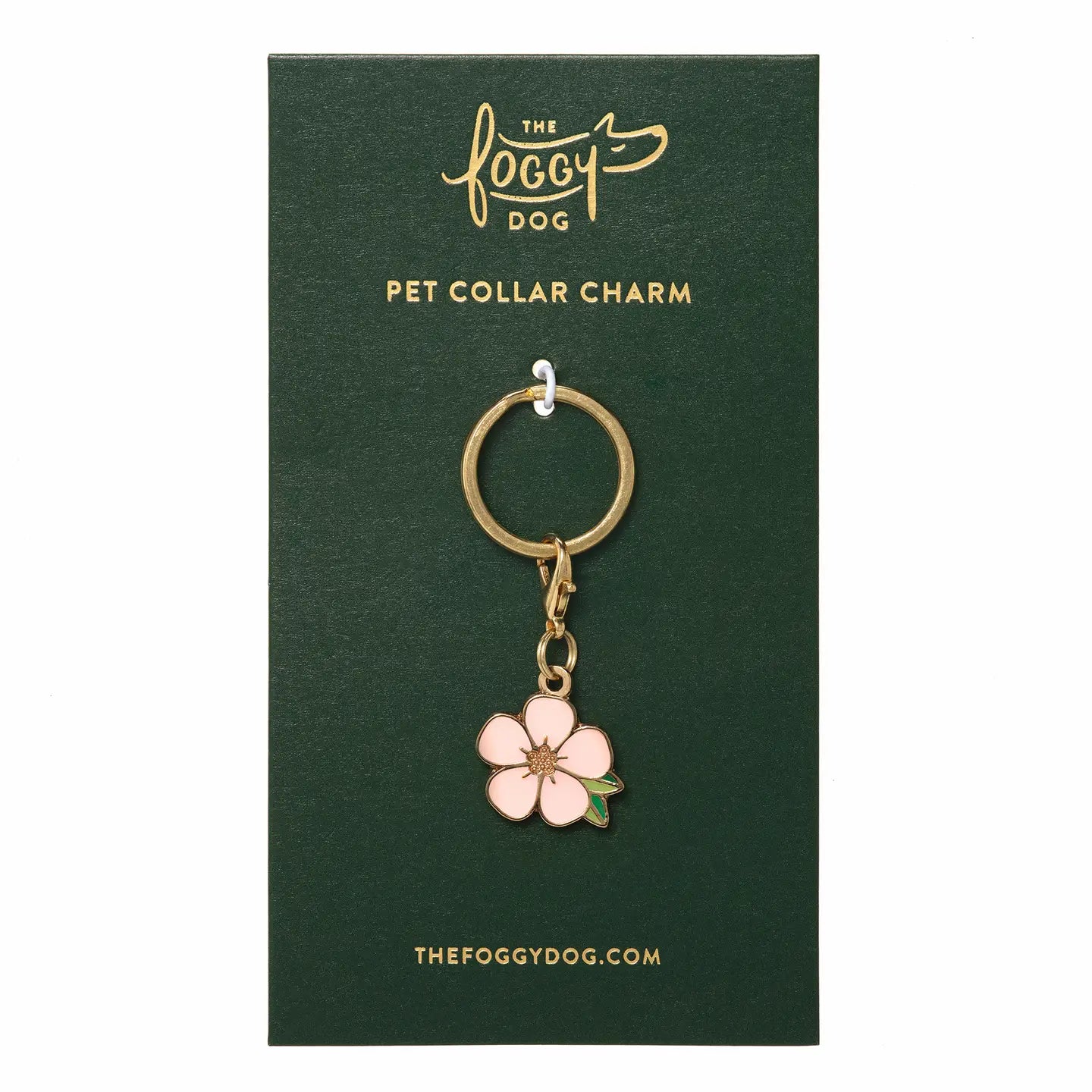 Sakura Blossom Dog Collar Charm by The Foggy Dog