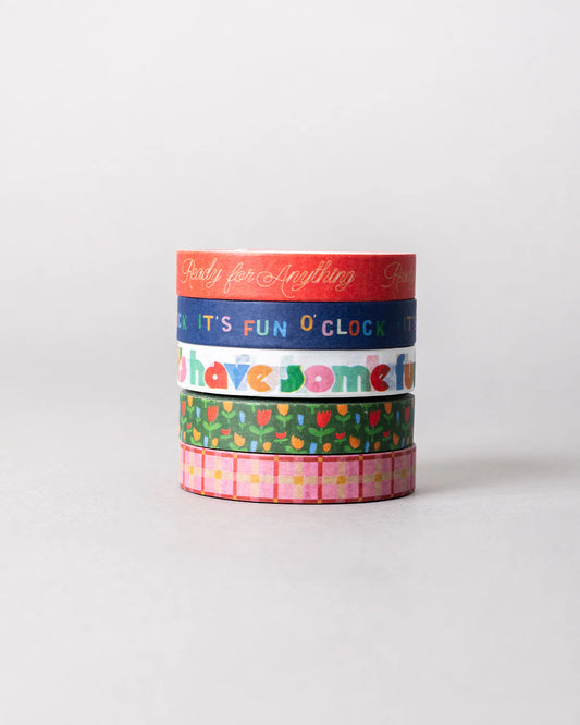 It's Fun O'Clock Paper Tape Set (Washi Tape)