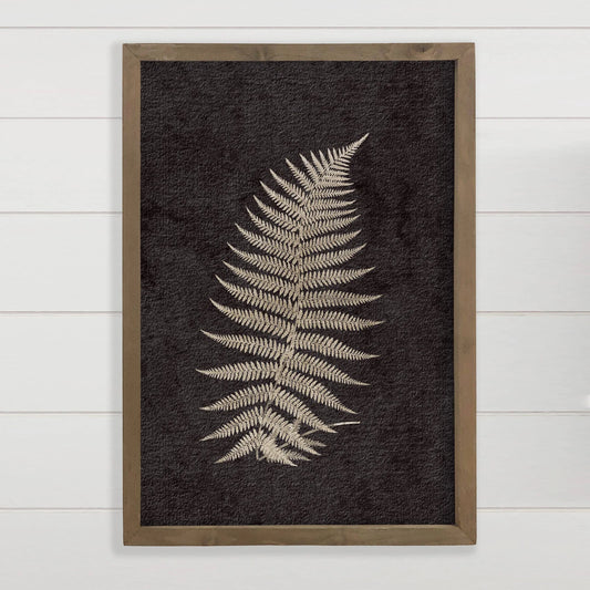 Fern Leaf III Framed Nature Wall Art (20x30")