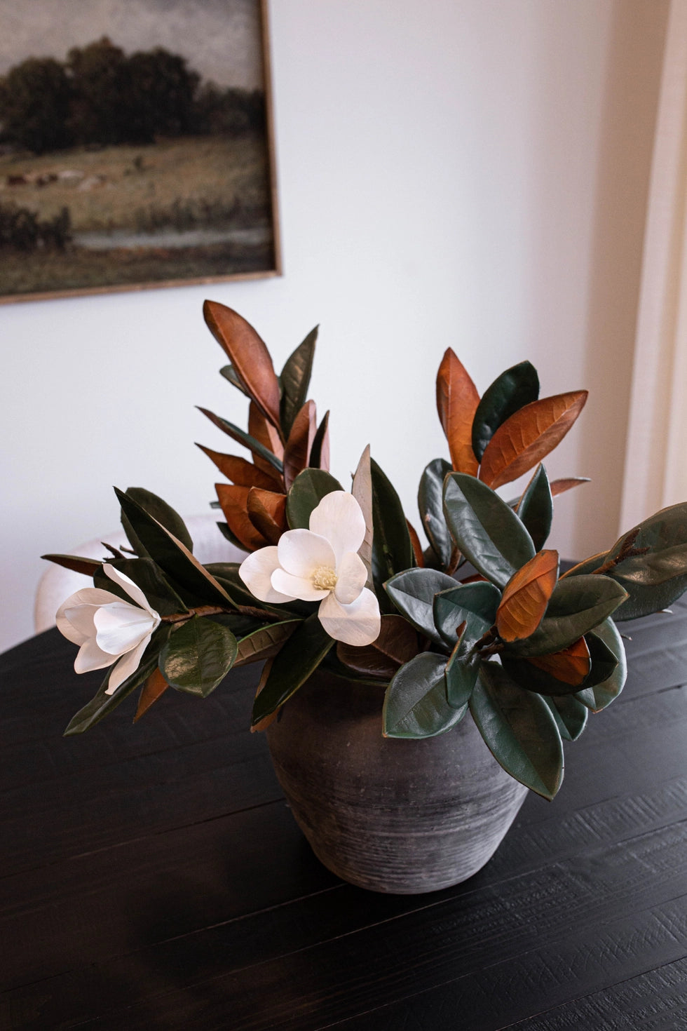 Faux Magnolia Stems w/ Leaves
