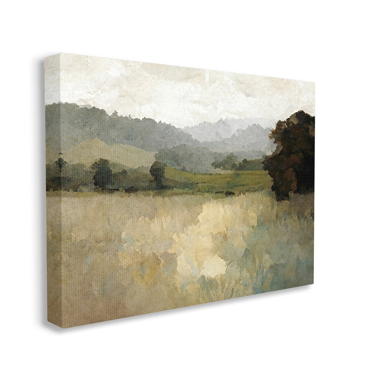 Green Impressionist Scenery Wall Art 16x20"