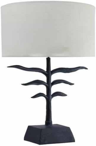 Leaf-Shaped Table Lamp w/ Fabric Shade