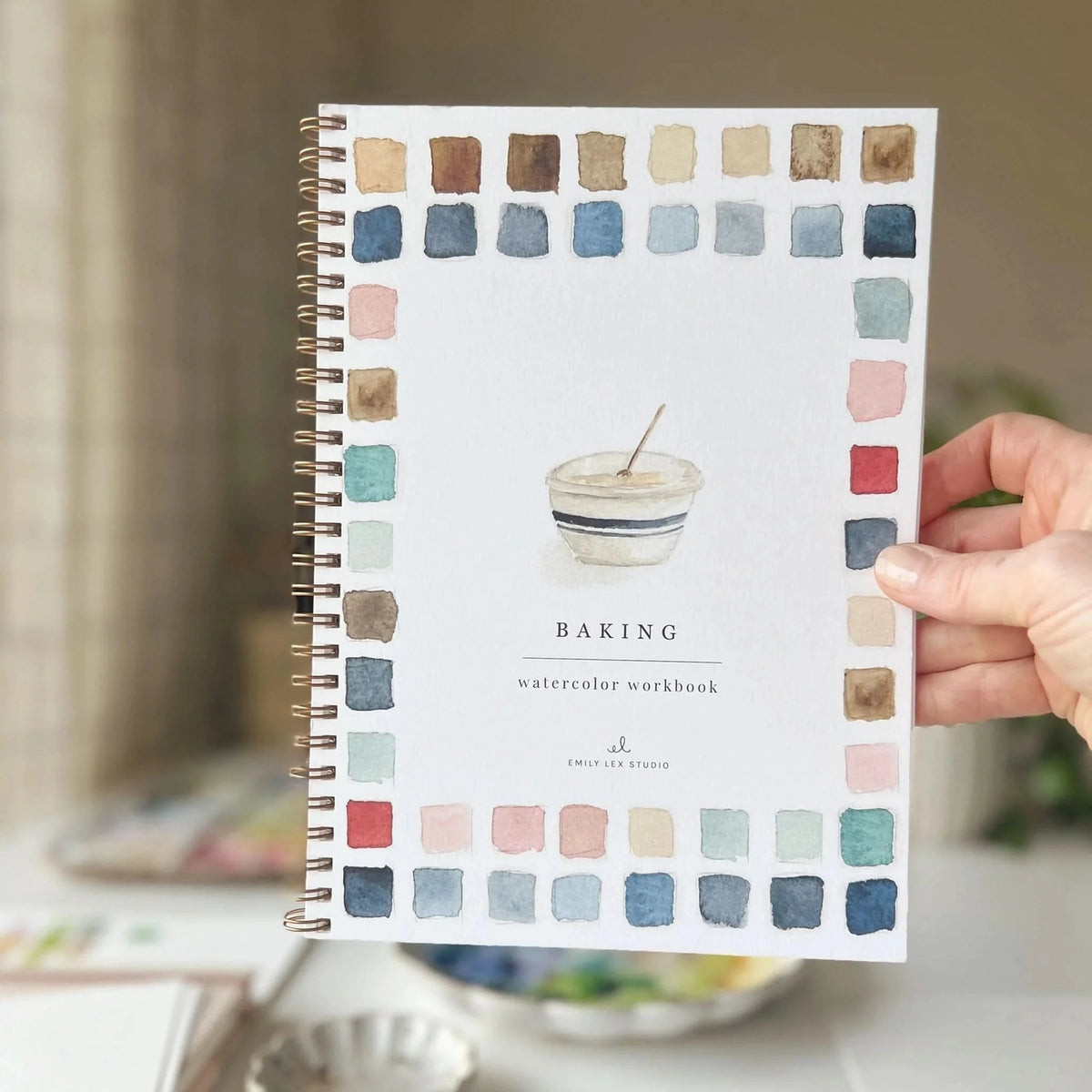 Baking Watercolor Workbook by Emily Lex Studio