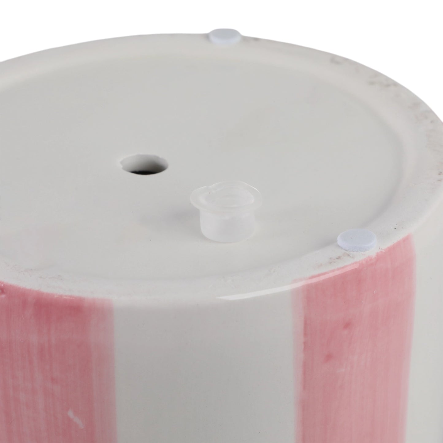 Pink & White Striped Planters w/ Scalloped Rim (2 Sizes)